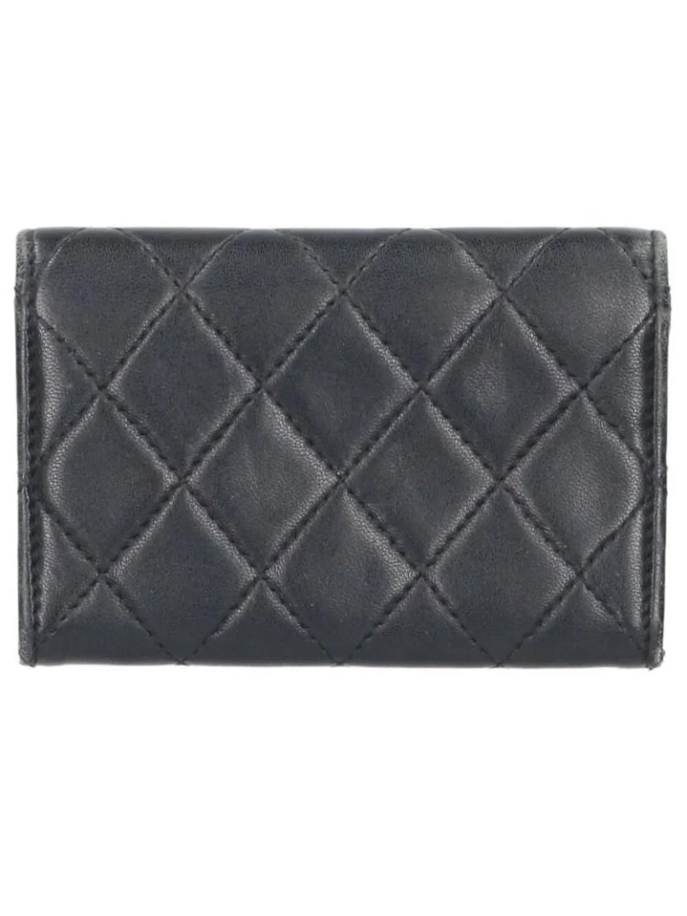 Chanel CC Logo Lambskin Card Case